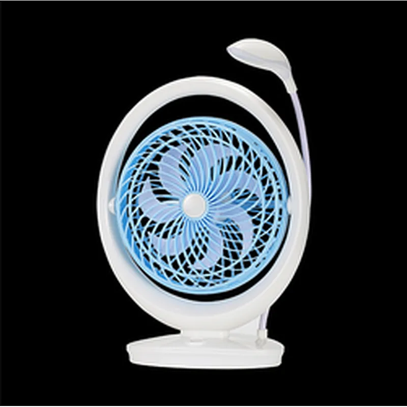 Hot sale usb outdoor campinp 8 inch ac dc3 speed adjustable rechargeable emergency fan with light led lithium battery