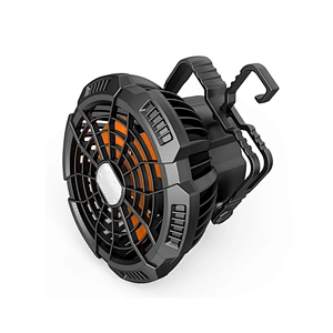 Portable Smart Ceiling Fan LED Light Rechargeable with Remote Control for Outdoor Camping home office