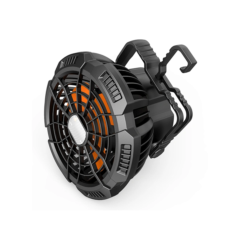 Portable Smart Ceiling Fan LED Light Rechargeable with Remote Control for Outdoor Camping home office