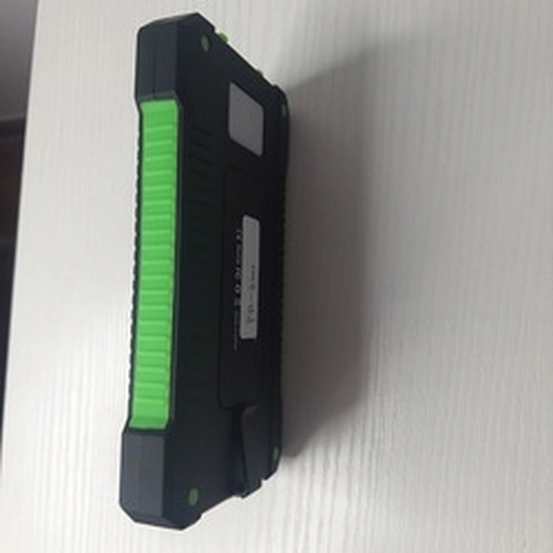 Customize top portable small USB mobile iphone charger waterproof solar power bank & power station with compass camping light
