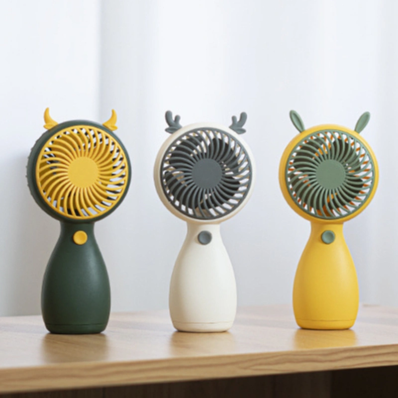 Mini Portable Fan Low Noise Mute USB Rechargeable Handheld Hand Air Cooling Cordless Portable Fan