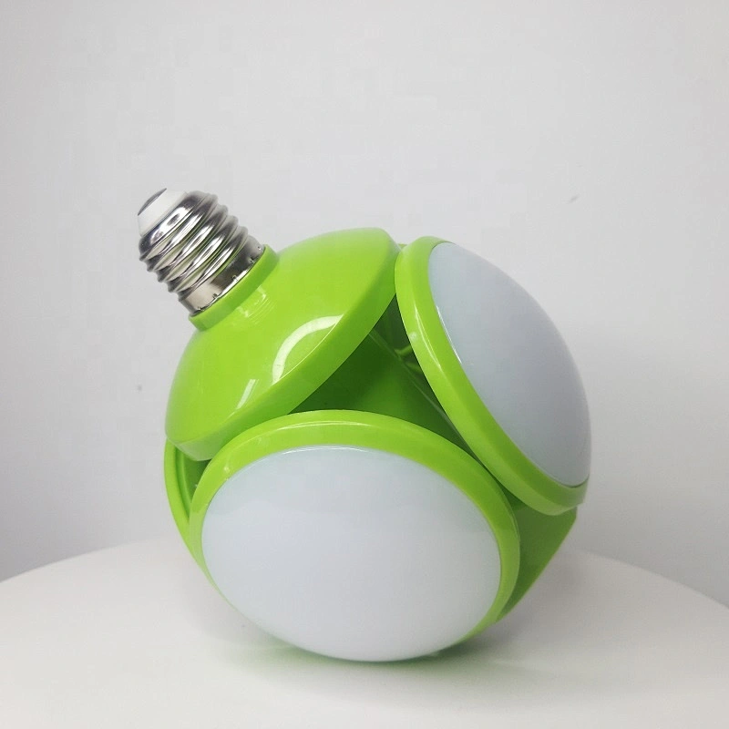 Cheap 5 ledf LED football folding led bulb 9w 20w 20 40w deformable lamp high quality soccer screw type bulb for indoor lighting