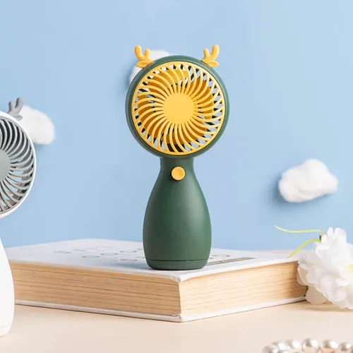 Creative Mini Handheld Lanyard Cartoon Usb Charging Cute Portable Fan Usb Mini Charging Fan