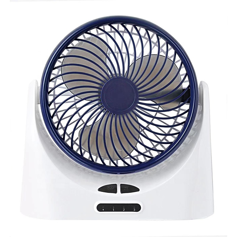 Factory price Philippines hot sale 360 degree mini usb desk fan rechargeable  fan with light