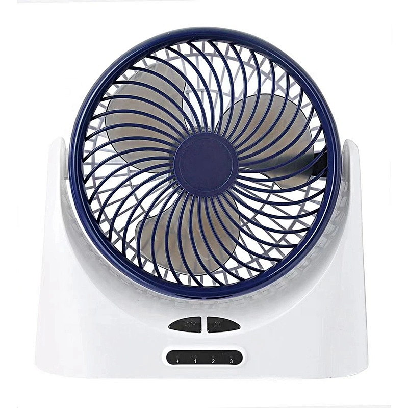 Factory price Philippines hot sale 360 degree mini usb desk fan rechargeable  fan with light