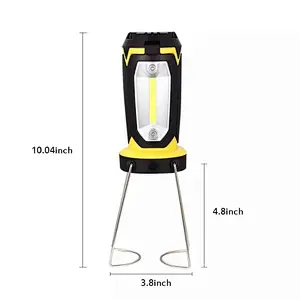 Super Bright COB Working Lamp Portable LED Collapsible Battery Operated Camping Lantern