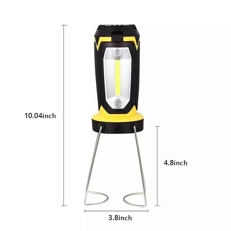 Super Bright COB Working Lamp Portable LED Collapsible Battery Operated Camping Lantern