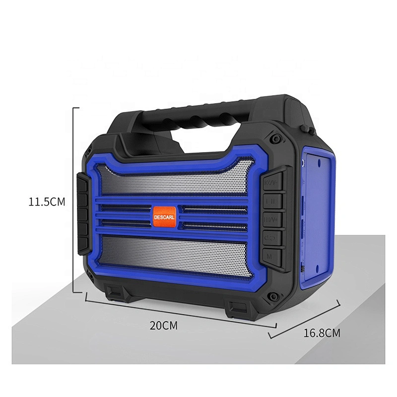 2021 original solar portable waterproof wireless amplifier active small speaker with led lamp 6.5