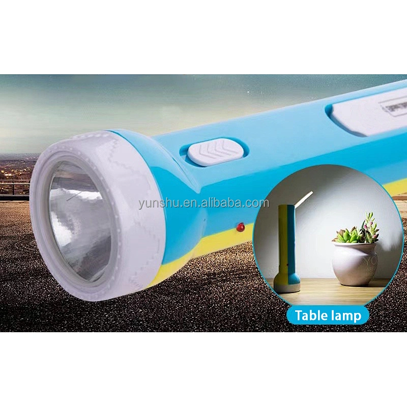 Solar power portable waterproof usb rechargeable LED torch flashlight hlm with folding desk lamp 1200 mah power bank