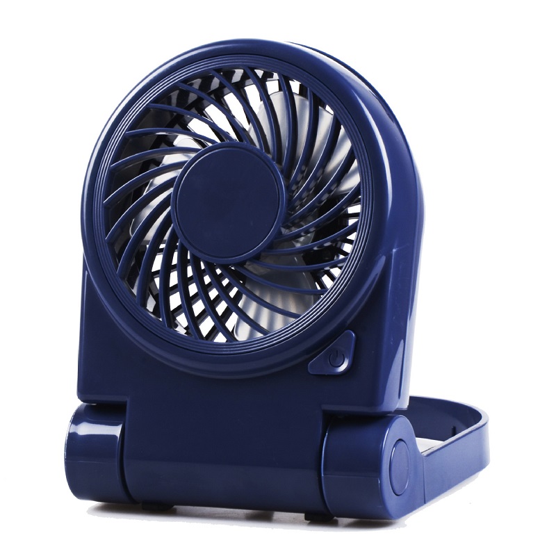 Small USB Desk Foldable Powerful Quiet Mini Table Black Fan for Home Office Travel