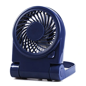 Small USB Desk Foldable Powerful Quiet Mini Table Black Fan for Home Office Travel