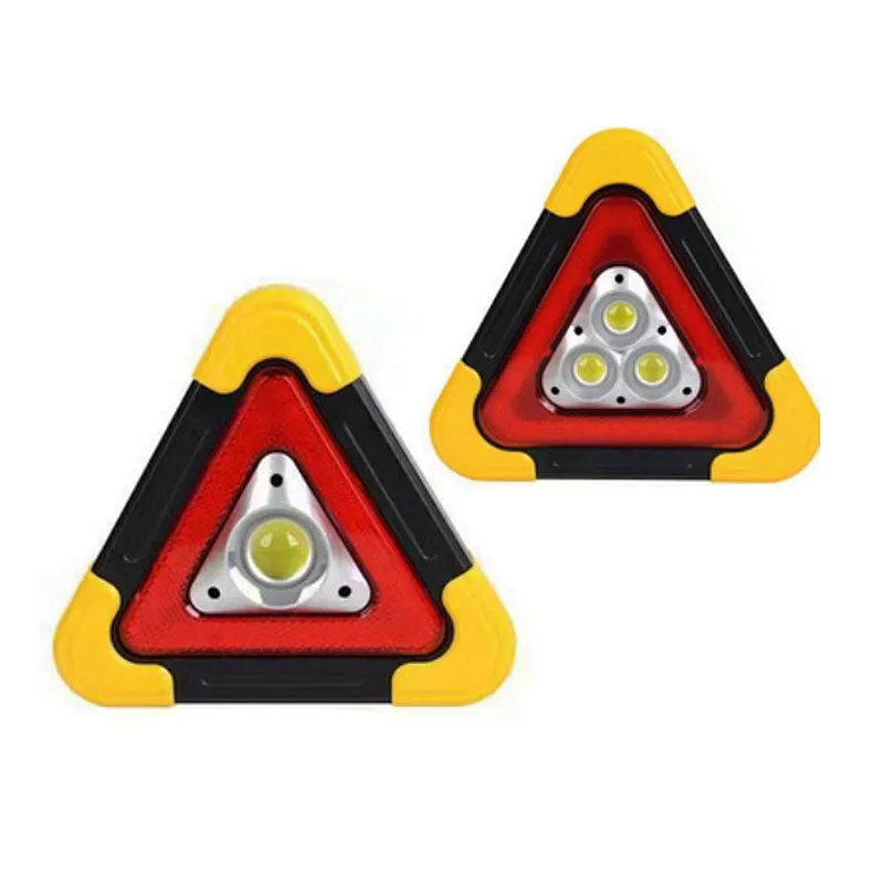 Multifunctional Solar Emergency Warning Triangle Safety Signal Light Essential for Vehicle Accident Repairing Hazard Camping