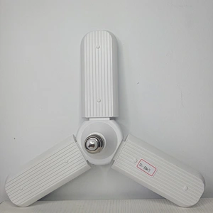New Design 45W 60W Deformanle Led Fan Bulb E27 Adjustable light Foldable Fan Blade Led Light 360 Degree Energy Saving Led Bulb