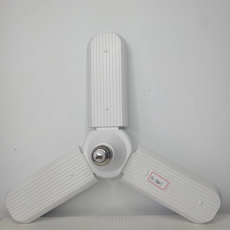 New Design 45W 60W Deformanle Led Fan Bulb E27 Adjustable light Foldable Fan Blade Led Light 360 Degree Energy Saving Led Bulb