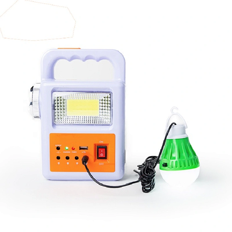 Multifunction hom LED Solar Lighting System DC-5V 2500mAh Lithium Battery Outdoor Camping Emergency Light