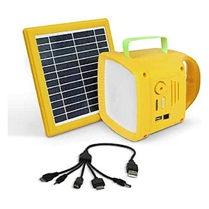 Home solar lantern portable torch emergency light phone charger FM radio multifunctional integrated solar lighting system