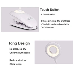 USB eye-caring eye care Eyecare Rechargeable LED Touch 3 Modes Clip Desk Lamp Eye Protection Table Lamp