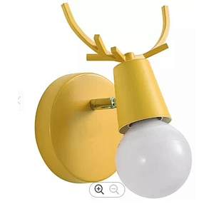 Nordic Indoor Room Lighting Bracket Sales Christmas Decor Antlers Wall Sconce Creative Four Colors Iron bracket light
