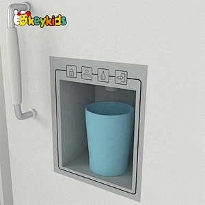 New released large white wooden corner play kitchen with lights & sounds W10C561