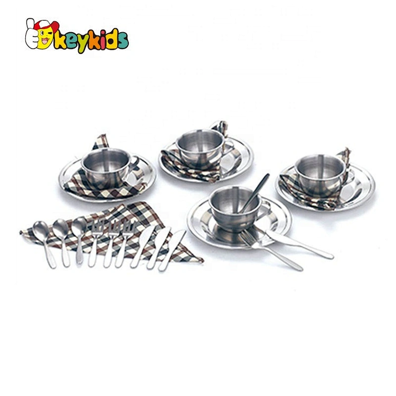 wholesale 21 PCS stainless steel play kitchen pots and pans for children M03A003