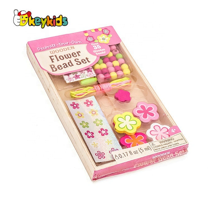 Hot sale educational wooden lacing toy for kids W11E097