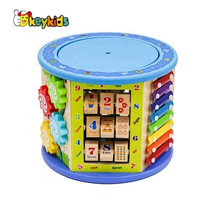 New arrival educational wooden infant activity cube for preschoolers W11B153D