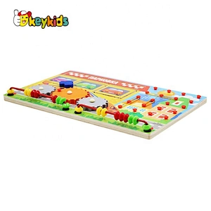 Top Sale Educational Wooden Wall Busy Board W11H068