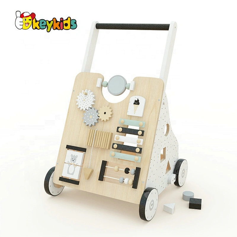 New design early learning centre wooden pram walker for babies W16E159