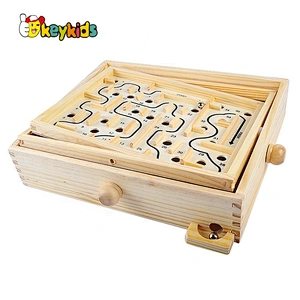 Hot selling educational wooden ball maze toy for kids W11H073