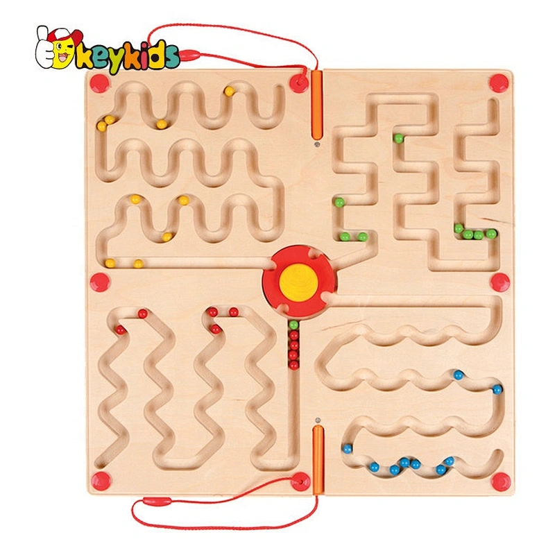 Top sale educational maze wooden toddler board games for preschoolers W11H062