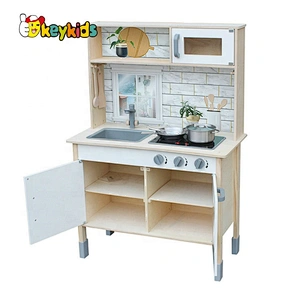 Customize simulation play wood kitchen toy for children W10C396C