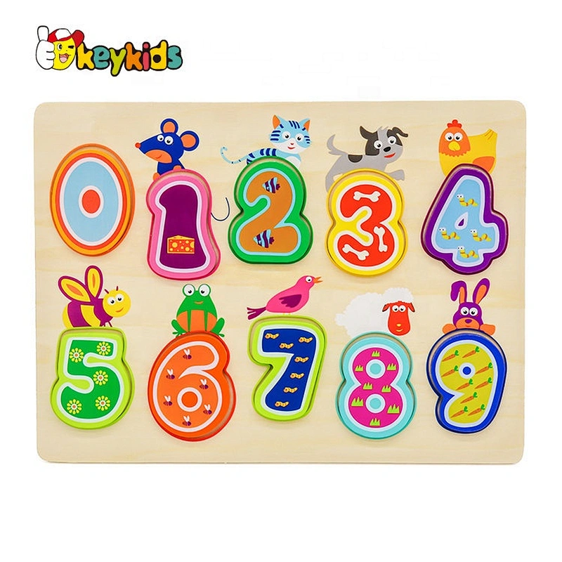 Top Sale Educational Animal Puzzle Wooden For Children W14B111