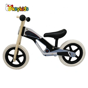 New released mini wooden black balance bike for kids W16C294