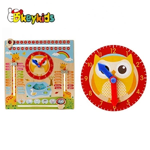 New products children educational wooden advent calendar toys W09F002