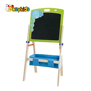 Early educational double sided wooden drawing board toy for children W12B129
