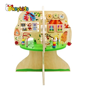 Customize educational wooden play and learn activity table for kids W12D224