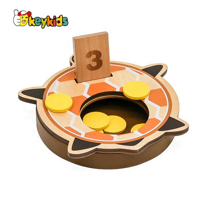 2021 New released number play wooden educational game for children W12E075