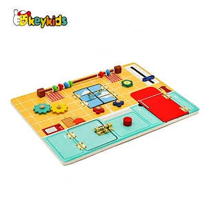 New design activity play wooden baby sensory board for education W12D112