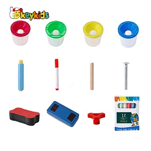 New Hottest Educational Wooden Magnetic Drawing Easel With Accessories W12B125