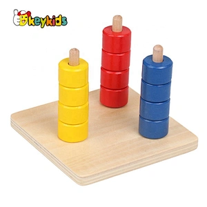 High quality educational wooden montessori blocks for children W12F092