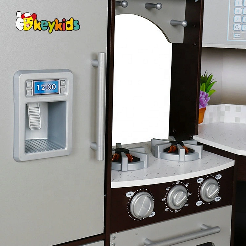 New hottest corner large wooden toy kitchen play set for children W10C607