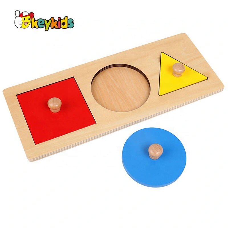 High Quality Montessori Learning Tools Wooden Puzzle For Toddlers W12F100