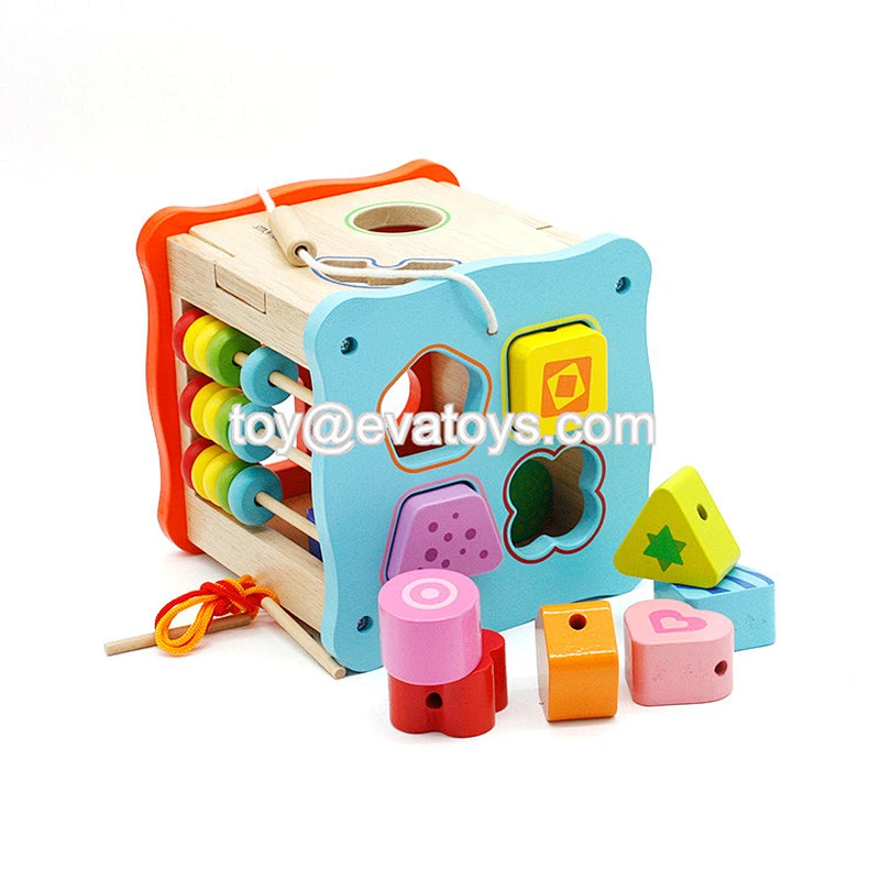 Top sale multi function education wooden activity box for kids W12D088B