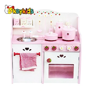 Stock wooden kitchen toy for kids,strawberry wooden toy kitchen set toy for children WJ279058