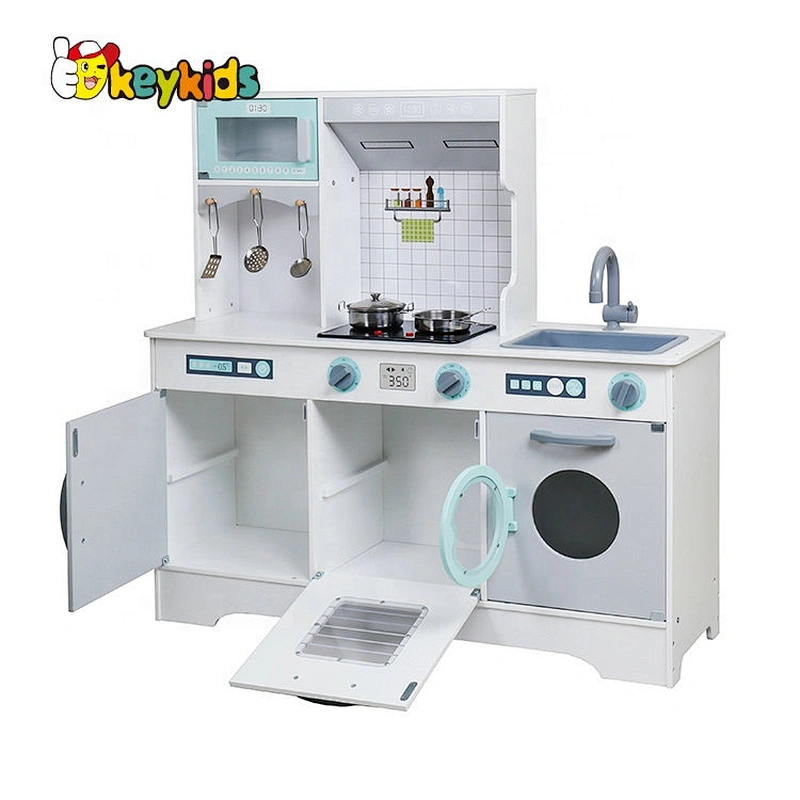 On sale modern wooden electric play kitchen for kids W10C467D