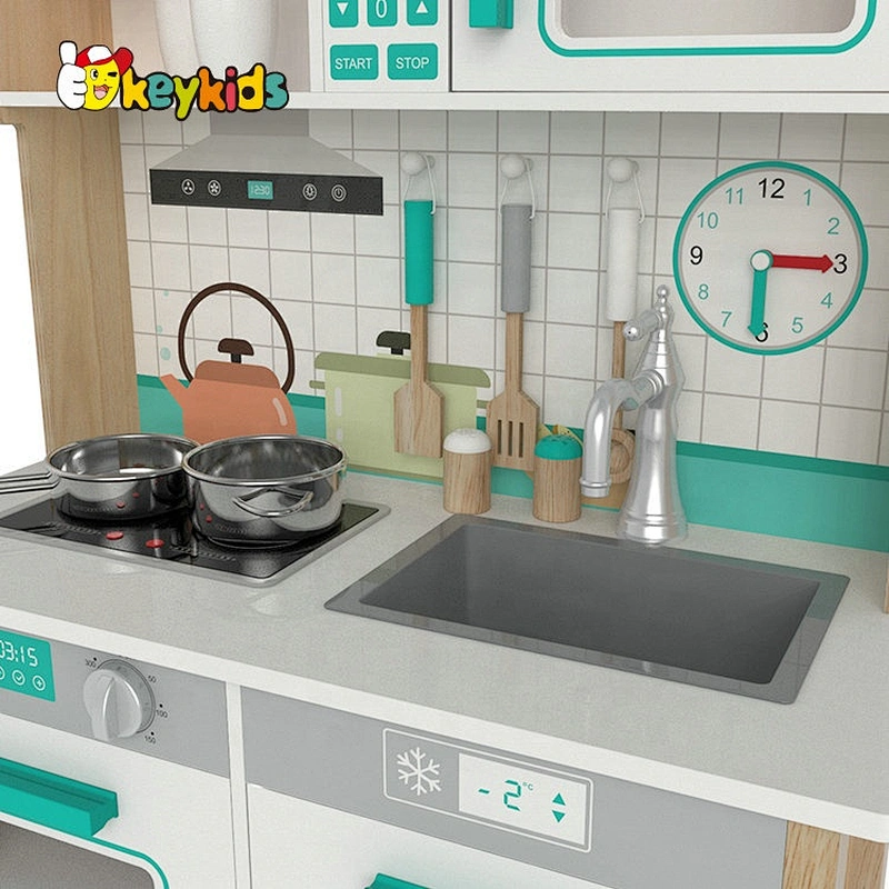 New design boys wooden kids kitchen play set for wholesale W10C600