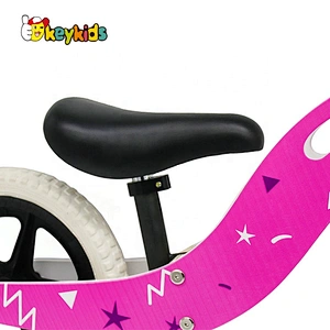 New design pink wooden mini balance bike for kids W16C292