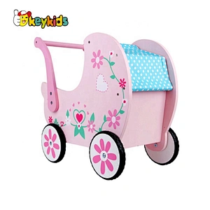 Best Sale Educational Pink Wooden Baby Walker For Kids W16E130