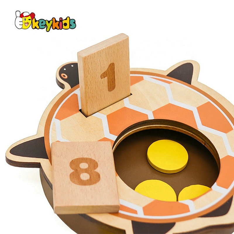 2021 New released number play wooden educational game for children W12E075