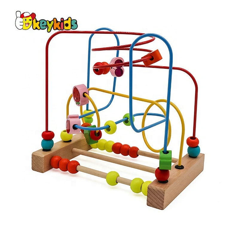 Kid School Learning Toys Wooden Bead Maze W11B098